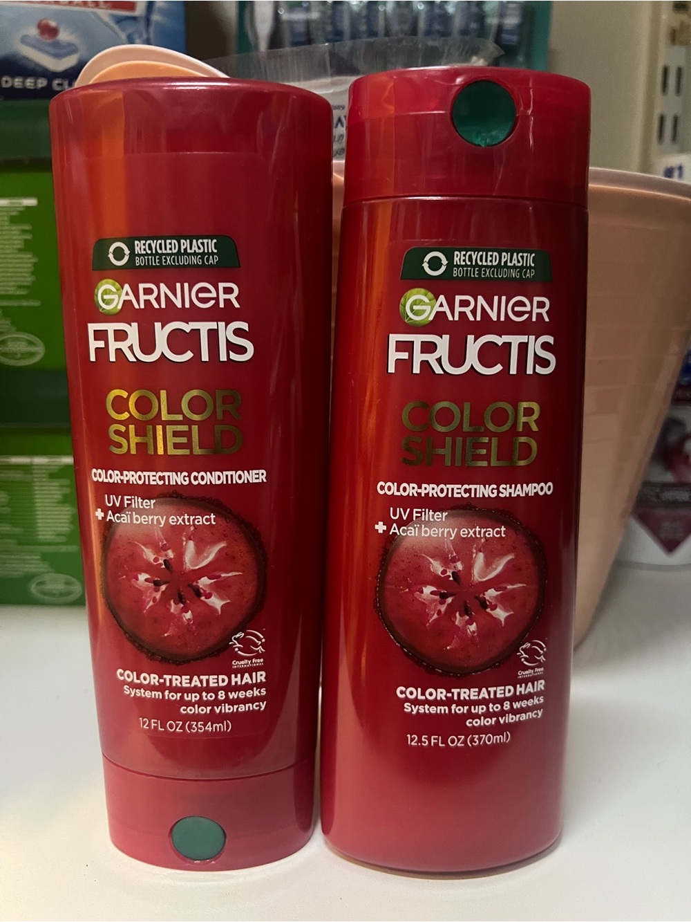 Garnier Fructis color shield shampoo and conditioner 12.5fl oz